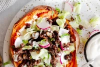 Aromatic Middle Eastern Stuffed Sweet Potatoes