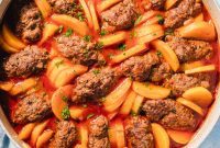 Hearty One-Pot Kofta and Potato Stew