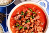 Flavorful Middle Eastern Bamya Okra Stew