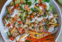Zesty Tofu Buffalo Salad