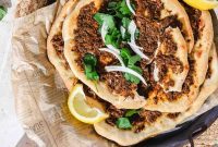 Lahm Bi Ajeen Savory Middle Eastern Flatbread