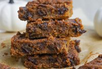 Vegan Gluten Free Pumpkin Peanut Butter Blondies