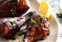 Sticky Pomegranate Air Fryer Drumsticks
