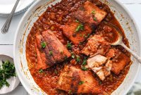 Fast Mediterranean Fish in Zesty Tomato Sauce