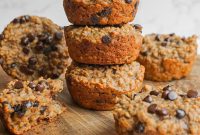 Delicious Peanut Butter Oatmeal Muffins Vegan and Gluten Free