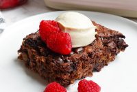 Decadent Chocolate Baked Oats