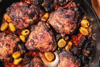 Golden Crispy Moroccan Oven Chicken