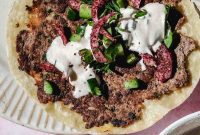 Spiced Kofta Smash Tacos with Creamy Drizzle