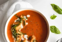 Velvety Instant Pot Roasted Red Pepper Soup