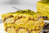 Lush Eggless Pistachio Tiramisu