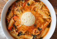 Simple One Pot Vegan Lasagna Soup