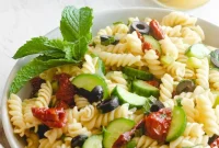 Vibrant Vegan Mediterranean Pasta Salad