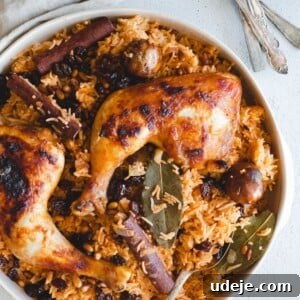 Machboos and Kabsa Aromatic Chicken and Rice 16 chicken machboos served in a dish with chicken legs, pine nuts and raisins