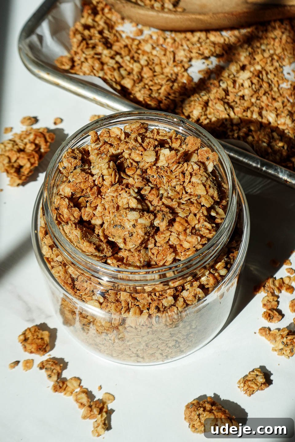Wholesome Peanut Butter Clusters 2 Jar of homemade peanut butter granola