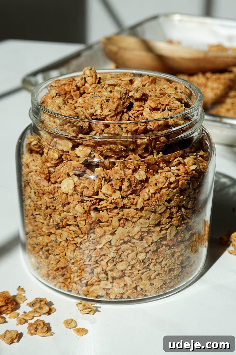 Wholesome Peanut Butter Clusters 6 Jar of homemade peanut butter granola