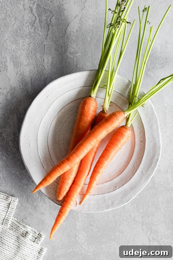 Authentic Iraqi Carrot Pilaf 4 Carrots on a white plate
