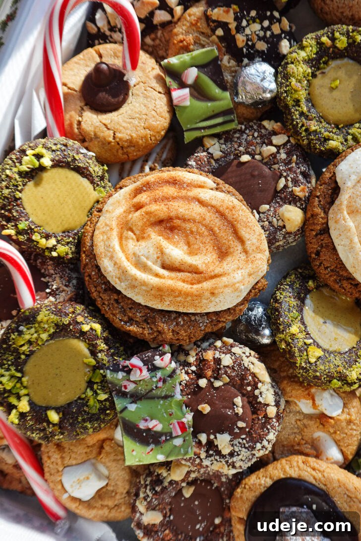 2025 Christmas Vegan Gluten Free Cookie Collection 4 A close-up side view of the 2025 Christmas cookie box, highlighting the textures and vibrant colors of the assorted vegan and gluten-free cookies.