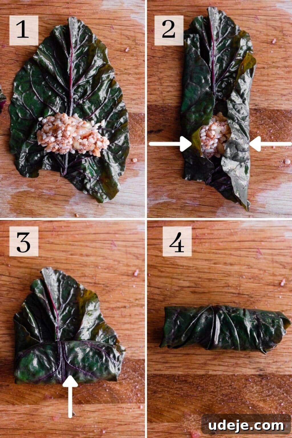 Iraqi Dolma: Stuffed Vegetable Delights 14 Process steps for how to stuff and roll swiss chard leaves with rice and meat for iraqi dolma