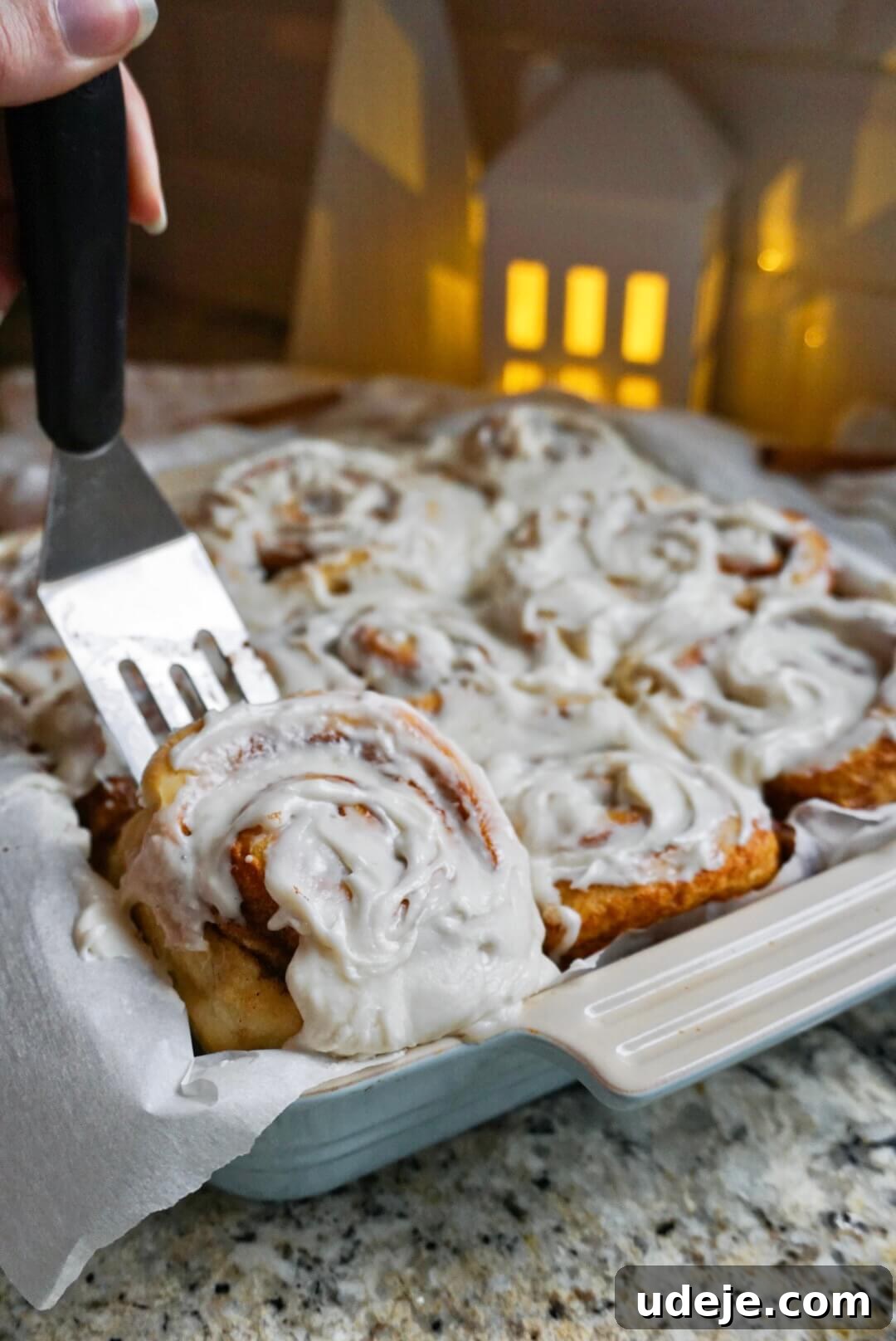 Heavenly Plant-Based Cinnamon Buns 3 Close-up of freshly baked vegan cinnamon rolls with cinnamon-sugar filling