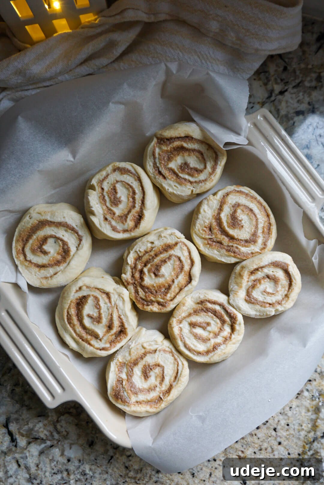 Heavenly Plant-Based Cinnamon Buns 4 Vegan Cinnamon Rolls before going in the oven
