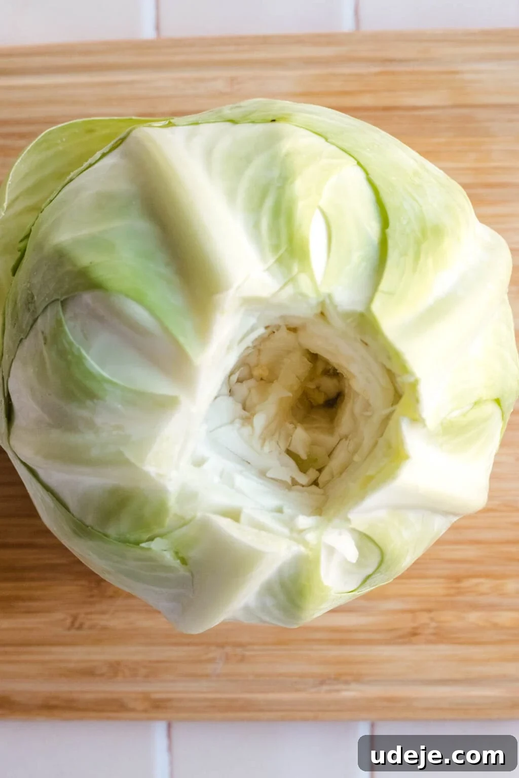 Authentic Lebanese Cabbage Rolls 4 Green cabbage with the root cored out