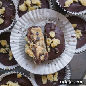 Vegan Chocolate Chip Cookie Dough Yogurt Cups recipe image.