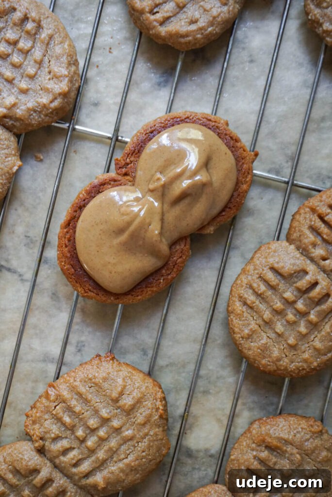 Classic Nutter Butter Cookies From Scratch 4 Mixing the cookie dough in a bowl.