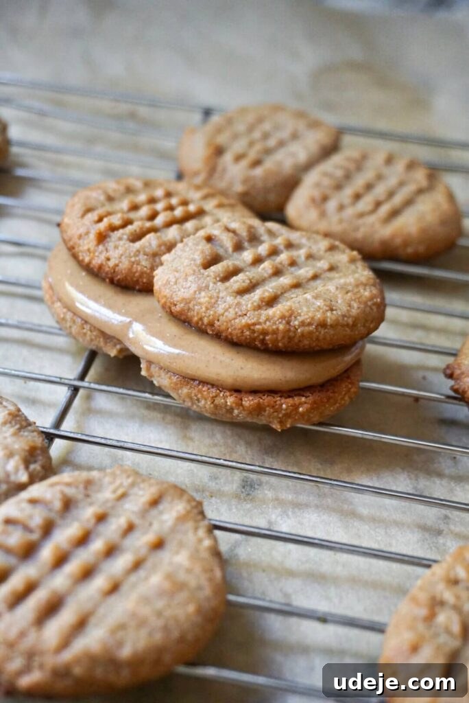 Classic Nutter Butter Cookies From Scratch 5 Shaping the nutter butter cookies on a baking sheet.
