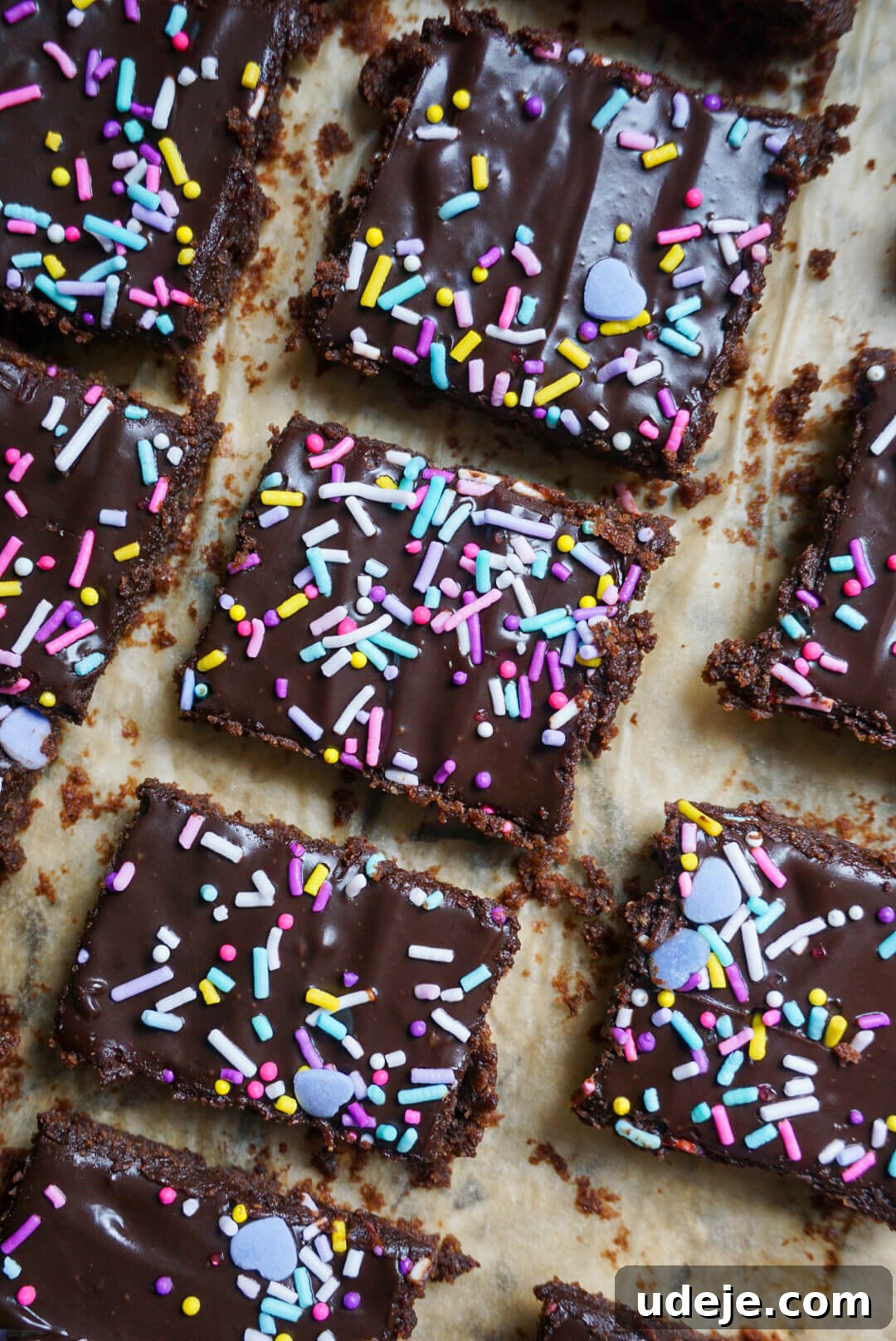 Healthier Vegan Gluten-Free Cosmic Brownies 3 These homemade Healthier Cosmic Brownies are moist, nostalgic & delicious. Made with better-for-you ingredients, they are vegan, gluten-free, oil-free & refined sugar-free.