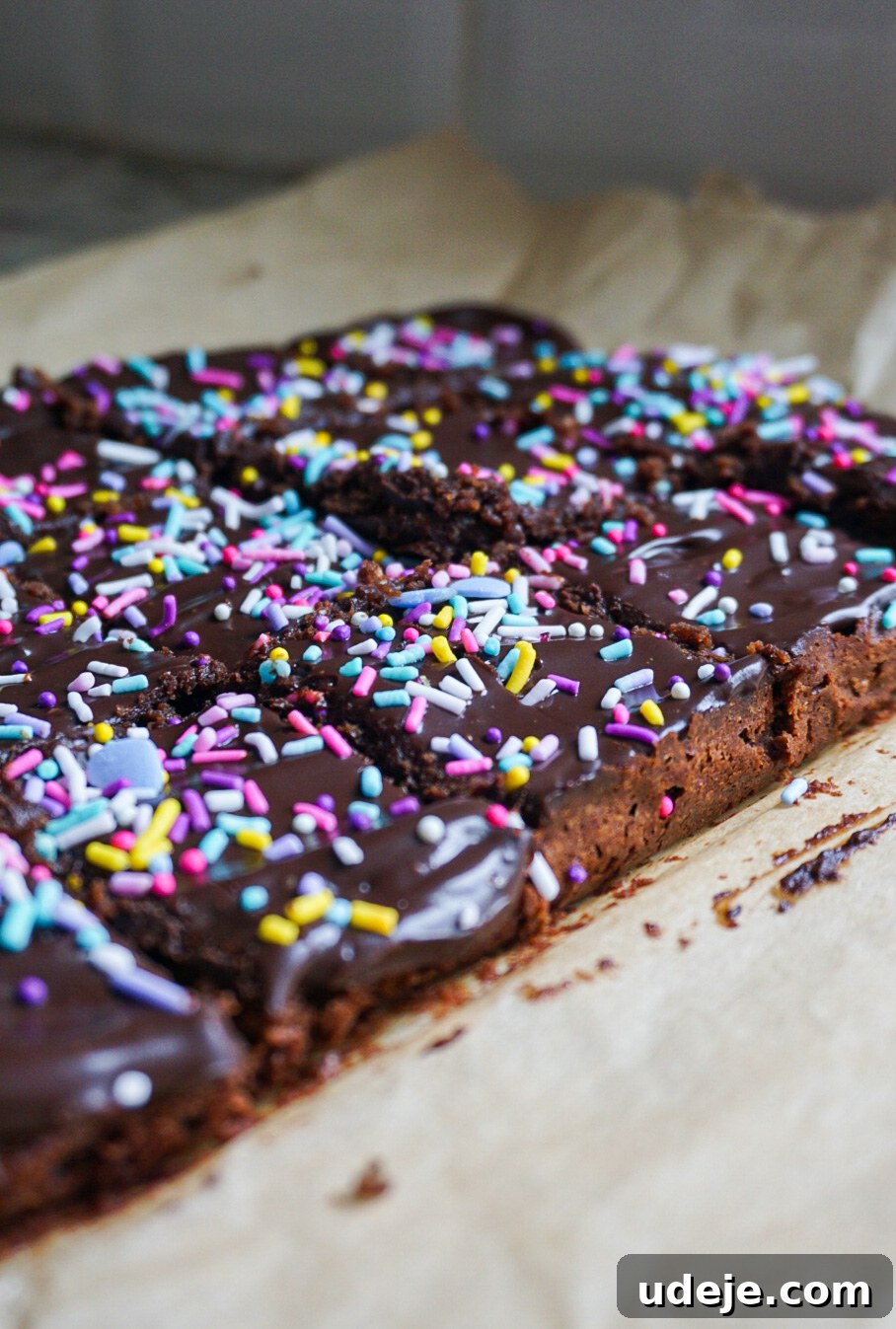 Healthier Vegan Gluten-Free Cosmic Brownies 5 These homemade Healthier Cosmic Brownies are moist, nostalgic & delicious. Made with better-for-you ingredients, they are vegan, gluten-free, oil-free & refined sugar-free.