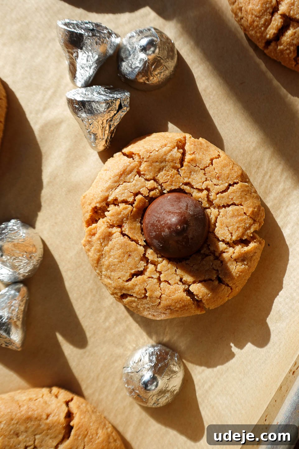 Healthy Vegan Gluten-Free Peanut Butter Blossoms 5 vegan and gluten free peanut butter blossom cookies