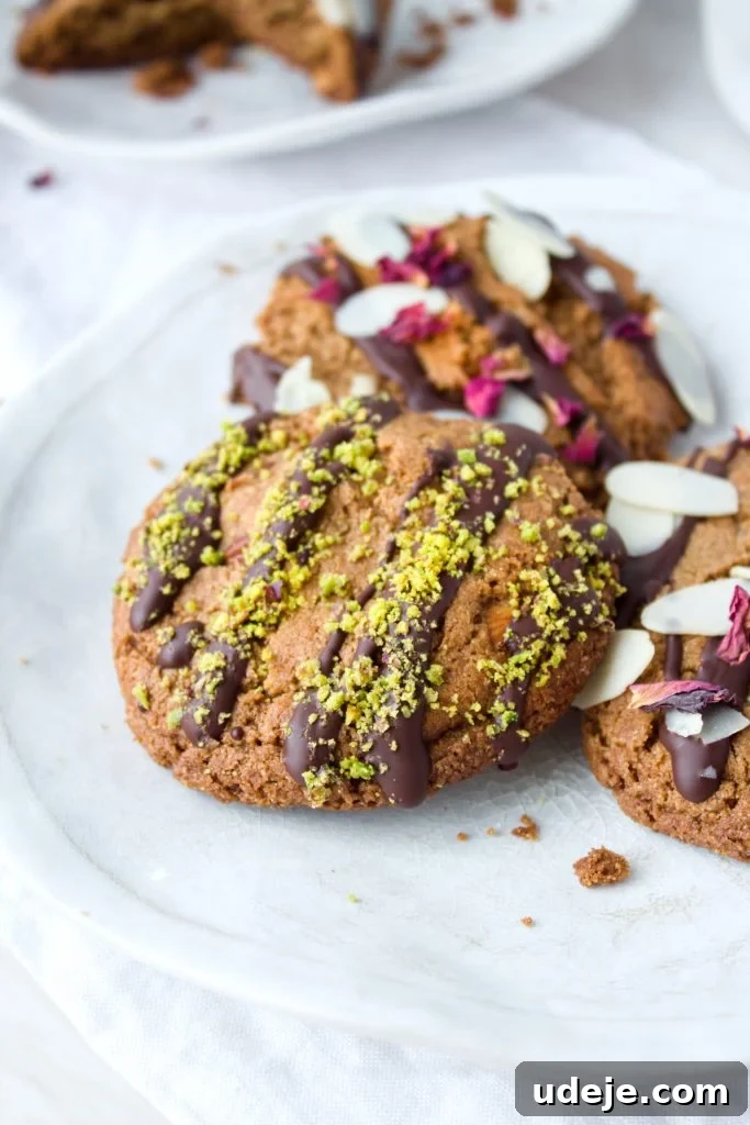 Decadent Gluten Free Double Almond Delights 2 Delightful gluten-free double almond cookies, perfect for any occasion.