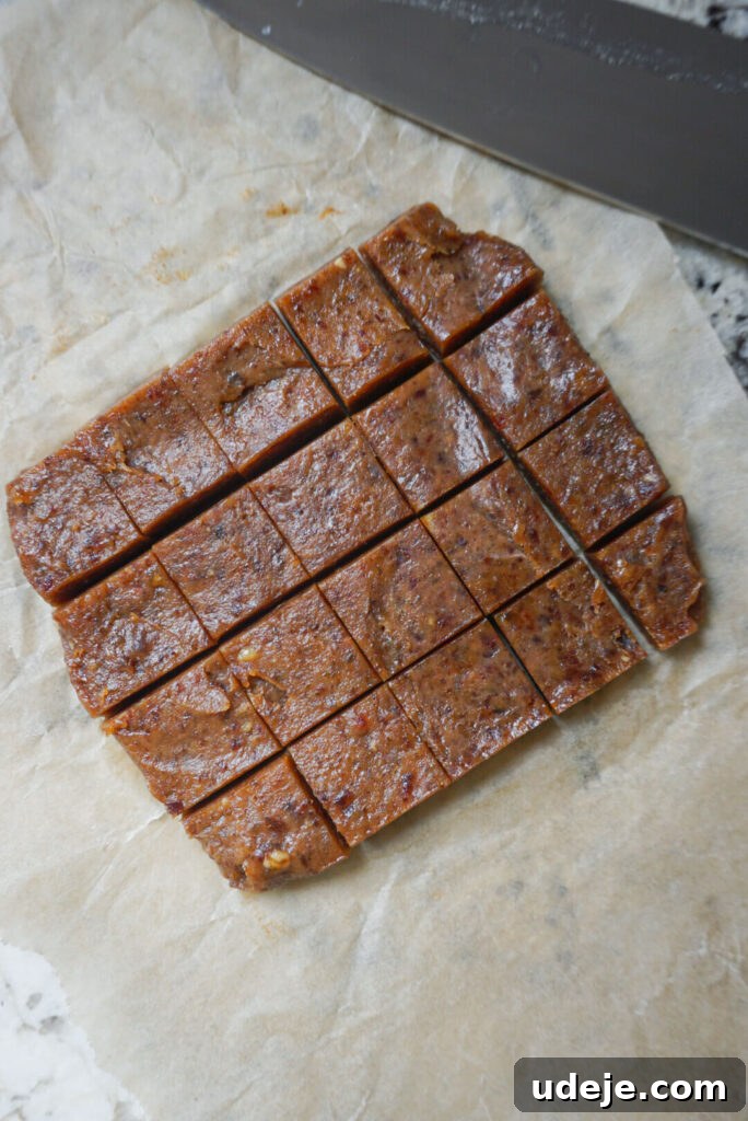 Decadent Five-Ingredient Chocolate Date Chews 4 The simple ingredients that make up these healthy Chocolate Date Caramels: dates, almond butter, non-dairy milk, vanilla extract, and dark chocolate.