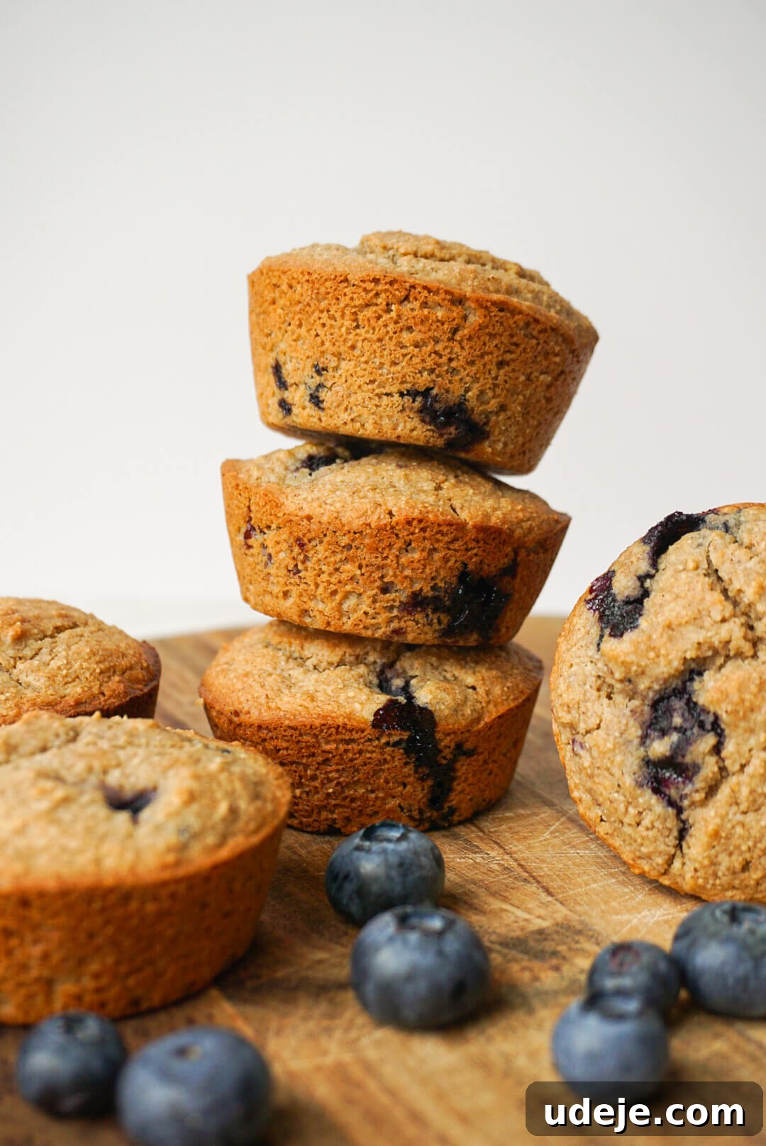 Wholesome Plant-Based Gluten-Free Blueberry Muffins 3 Healthy blueberry muffins are made in one bowl with simple ingredients that are vegan, gluten-free and naturally sweetened. Perfectly tender, fluffy & bursting with juicy blueberries!