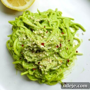 Creamy Avocado Pesto (Easy & Vegan)