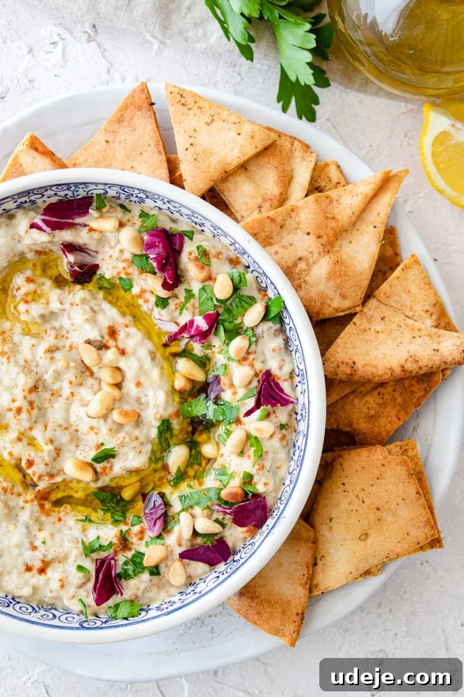 Smoky Mutabal: A Creamy Tahini Treat 14 baba ghanoush eggplant dip