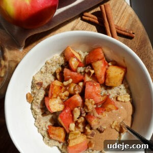 Cozy Vegan Apple Cinnamon Quinoa Breakfast Bowl 4 Vegan Cinnamon Apple Quinoa Porridge