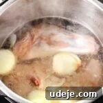 Syrian Shakriyeh: Velvety Lamb and Yogurt Stew 18 lamb shanks, cut up onions, and water in an instant pot