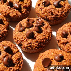 freshly baked batch of vegan and gluten-free pumpkin muffins