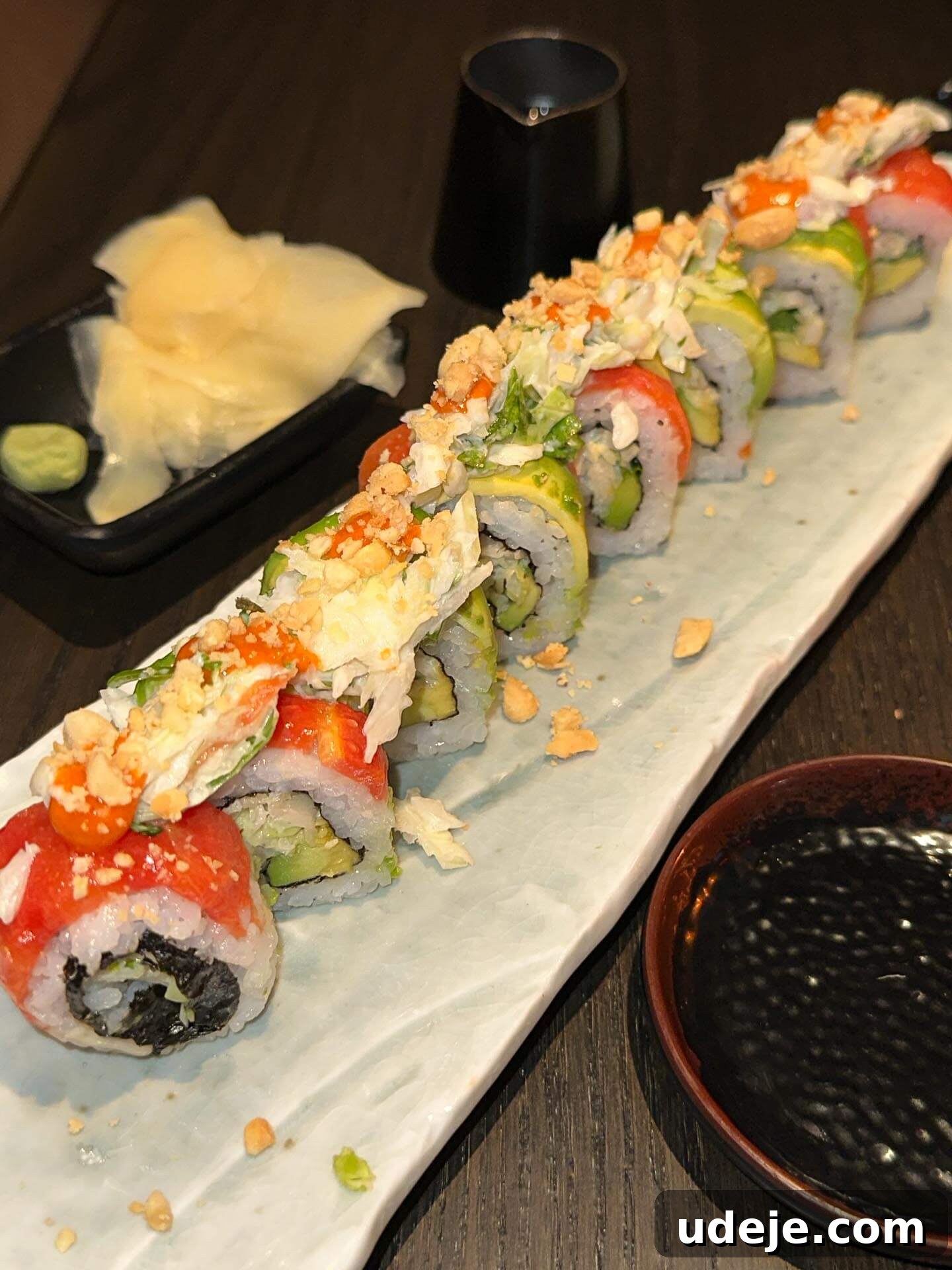 The Ultimate New York City Vegan Restaurant and Cafe Guide 4 Planta's dragon sushi roll. Planta's vibrant, Asian-inspired vegan dishes are served in a trendy, modern atmosphere.