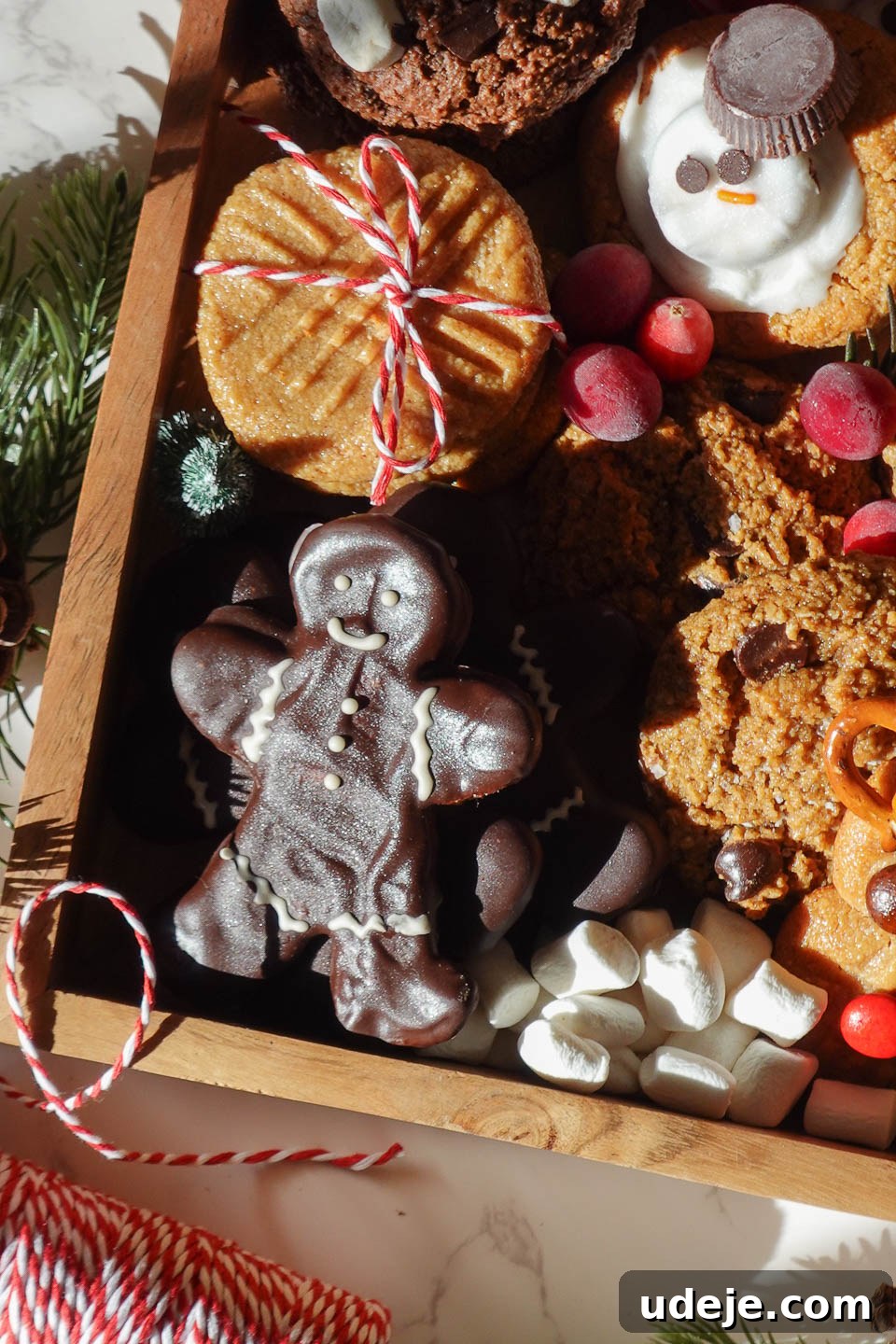 The Ultimate 2024 Vegan and Gluten-Free Christmas Cookie Collection 3 Homemade Christmas cookie box filled with a variety of vegan, dairy-free, and gluten-free holiday cookies