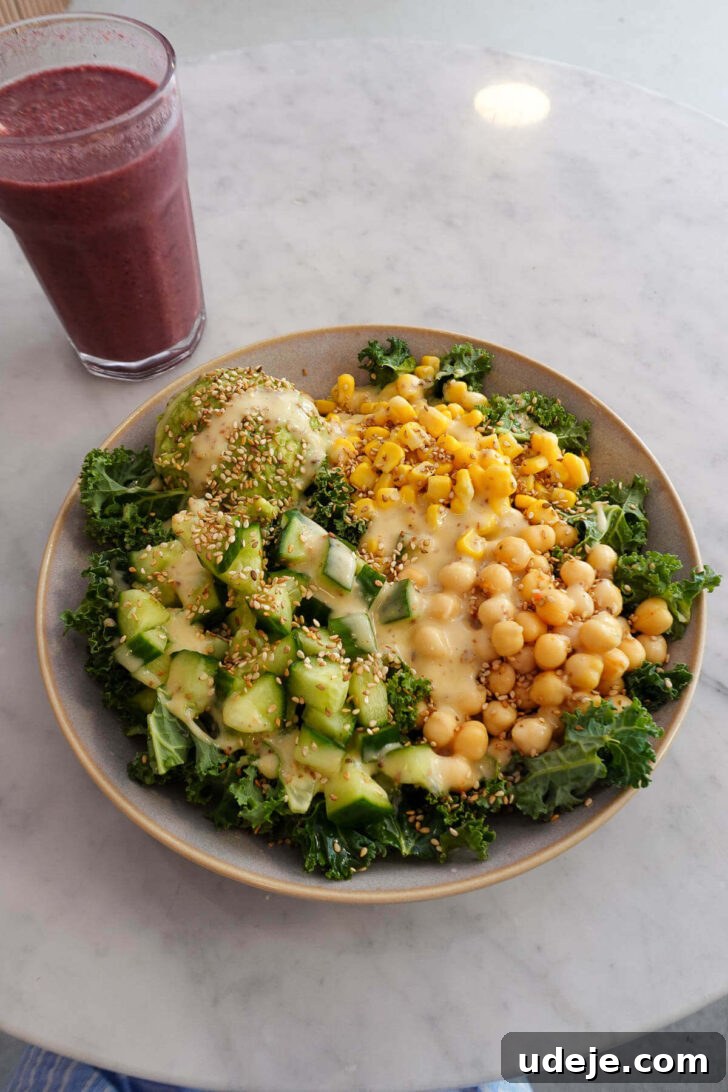 Vegan Restaurants in Paris 2026: Top Picks and Where to Eat 11 Vegan kale salad from Love Juice Bar in Paris.