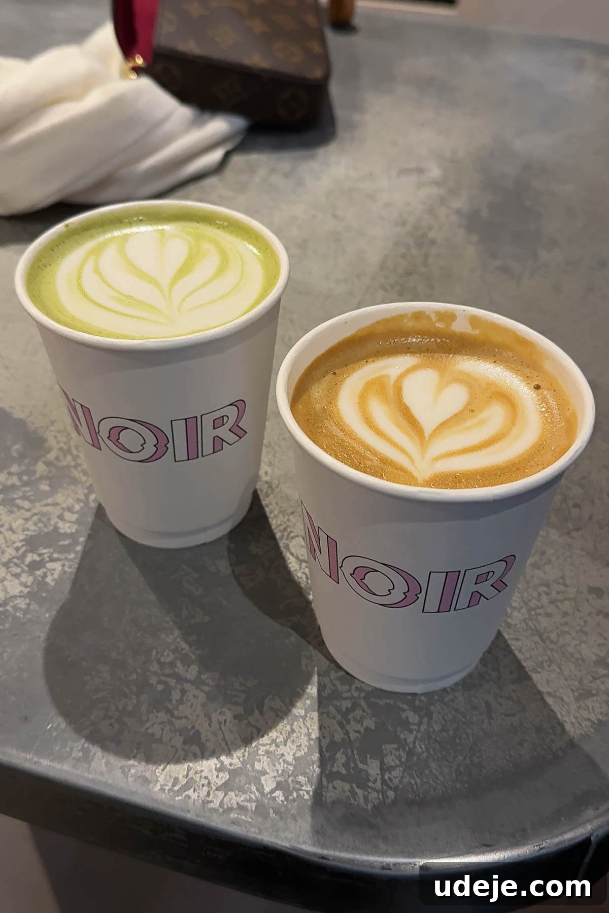 Vegan Restaurants in Paris 2026: Top Picks and Where to Eat 21 Matcha latte and hot latte from Cafe Noir in Paris