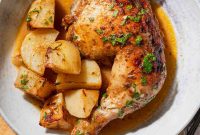 Roasted Lemon Garlic Chicken with Irresistible Pan Juices