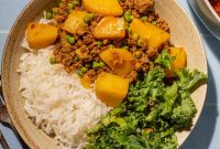 Iraqi-Style Ground Beef and Potato Curry